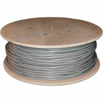 Кабель витая пара REXANT SOLID INDOOR F/UTP, CAT 5е PVC 10PR 24AWG серый 305м