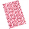 Наклейка знак электробезопасности REXANT 380 В 10*30 мм, 42 шт на листе 56-0008