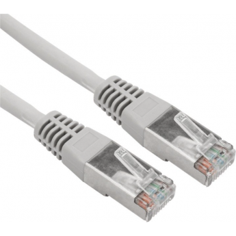 Патч-корд REXANT F/UTP 5e, RJ45-RJ45, экранированный, 26AWG, LSZH, серый, 0.5 м