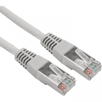 Патч-корд REXANT F/UTP RJ45-RJ45 24AWG серый 1 м