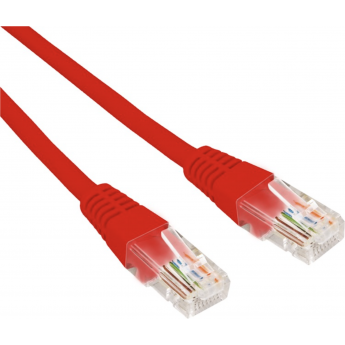 Патч-корд REXANT U/UTP 6, RJ45-RJ45, неэкранированный, 26AWG, LSZH, красный, 3 м