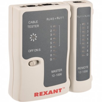 Тестер кабеля REXANT RJ-45+RJ-11 468