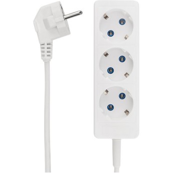 Удлинитель REXANT STANDARD 3 гнезда, 5м, 2х1,0мм², б/з, белый