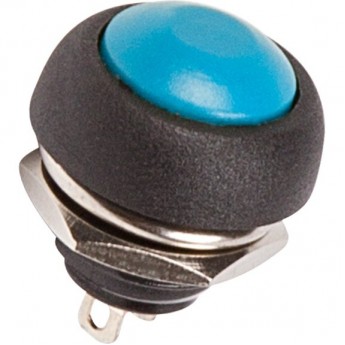 Выключатель-кнопка REXANT MICRO 250V 1А (2с) OFF-(ON) Б/Фикс синяя (PBS-33В)